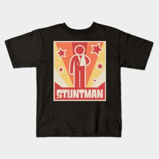 Stuntman Fractured Broken Hand Get Well Gift Kids T-Shirt